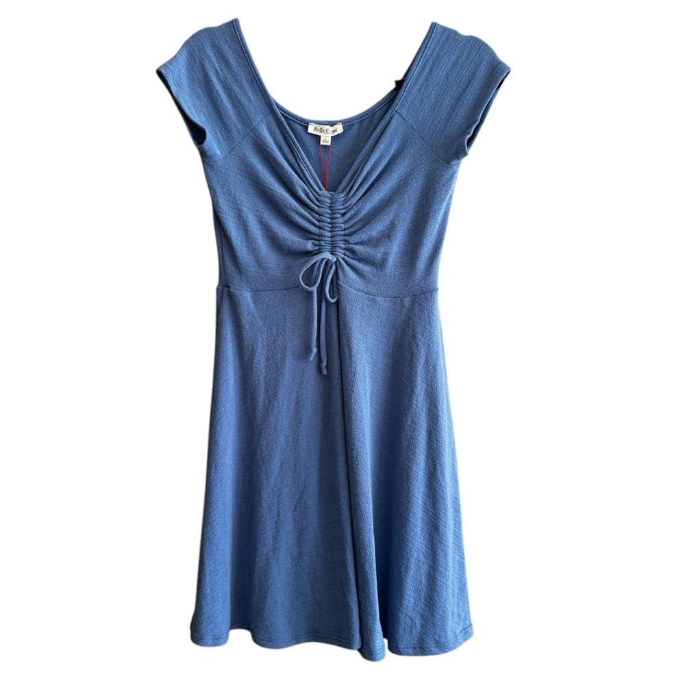 🖤5/$20 NWT Blue Ruched Women's Mini Dress
